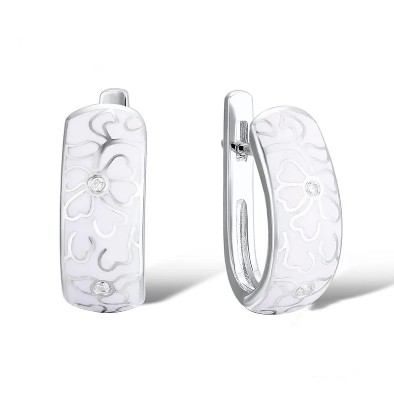 Персонализированные ретро керамические кольца для женщин элегантные белые цветы имитация фарфора Кольцо Кулон Свадебная вечеринка ювелирные изделия Z3T294