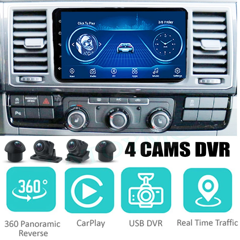 Voor Volkswagen Vw Transporter T5 Caravelle Auto Audio Navigatie Stereo Carplay Dvr Birdview Rond 4G Systeem|Auto Multimedia speler| - AliExpress