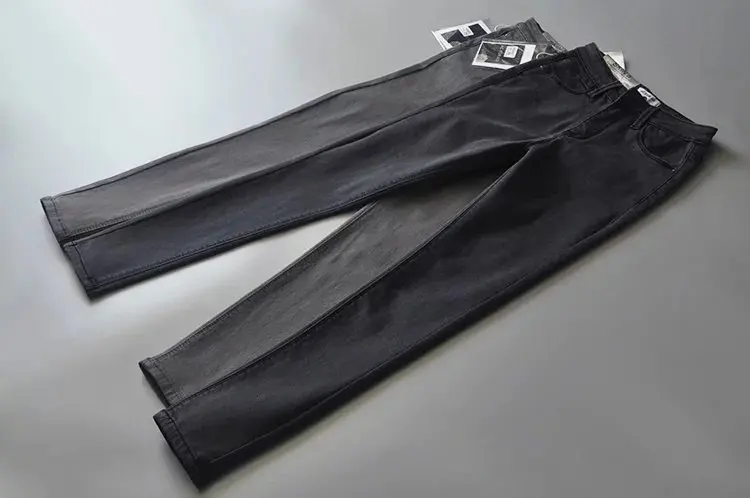Осень стиль западный стиль Slim Fit для похудения acforag с высокой талией эластичные джинсы зауженные брюки женские
