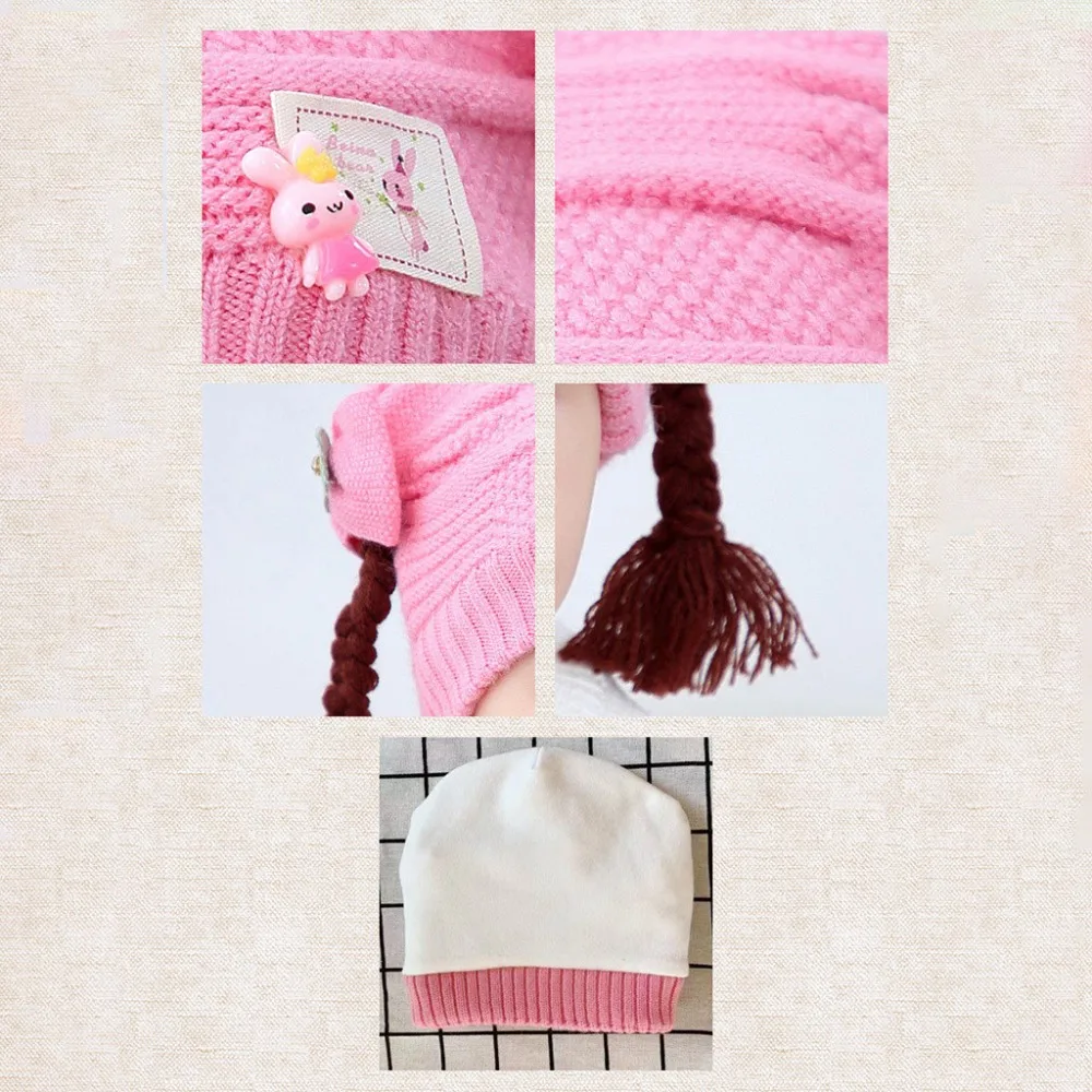 Cute winter baby hat Toddler Kids Girl Boy Baby Infant Warm Crochet Knit Hat Beanie Cartoon Cap czapka dziecieca#25