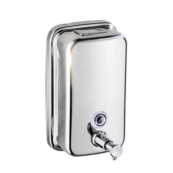 

Stainless Steel Wall Mount Soap Sanitizer Bathroom Shampoo Dispenser Washroom Detergent Dispenser Bath Accessories