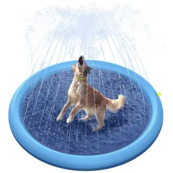 

Pet Cooling Mat Pet Sprinkler Splash Pad Play Mat Sprinkler Pool Inflatable Water Toys For Dog Babies Toddlers