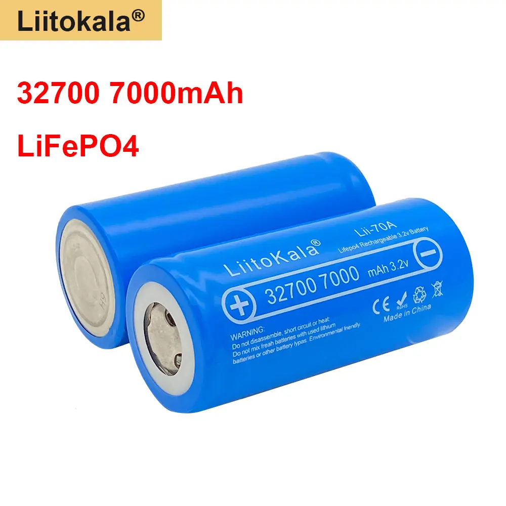 Аккумулятор LiitoKala Lii 70A высокой мощности 2020 в 3 2 32700 мАч 7000 35 А 55 максимальный
