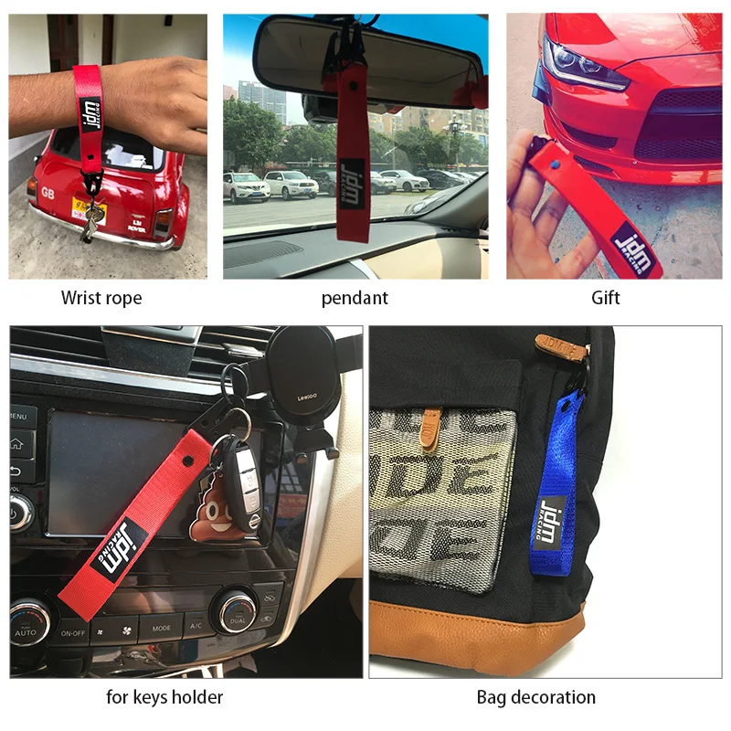 JDM Гоночный брелок для ключей мобильный телефон ID карта подвесной ремешок