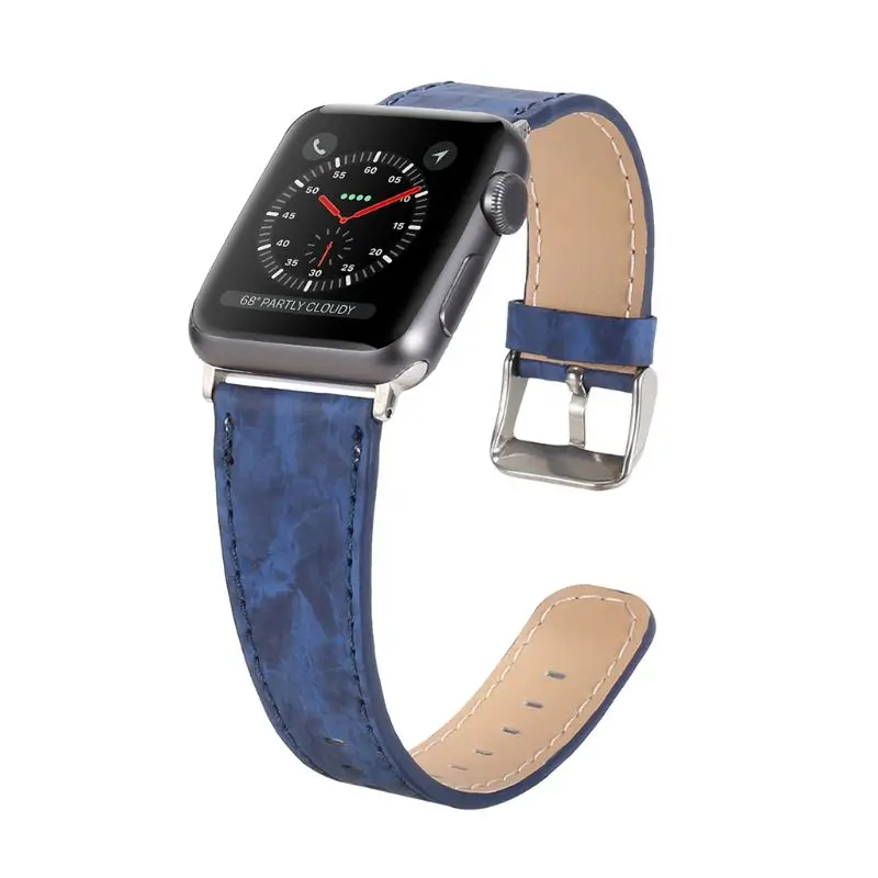 Ремешок для часов Apple Watch Series 4 3 2 1 ремешок для Iwatch 38 мм 42 мм браслет умные аксессуары наручные часы для Apple Watch Band 44 мм - Цвет: blue