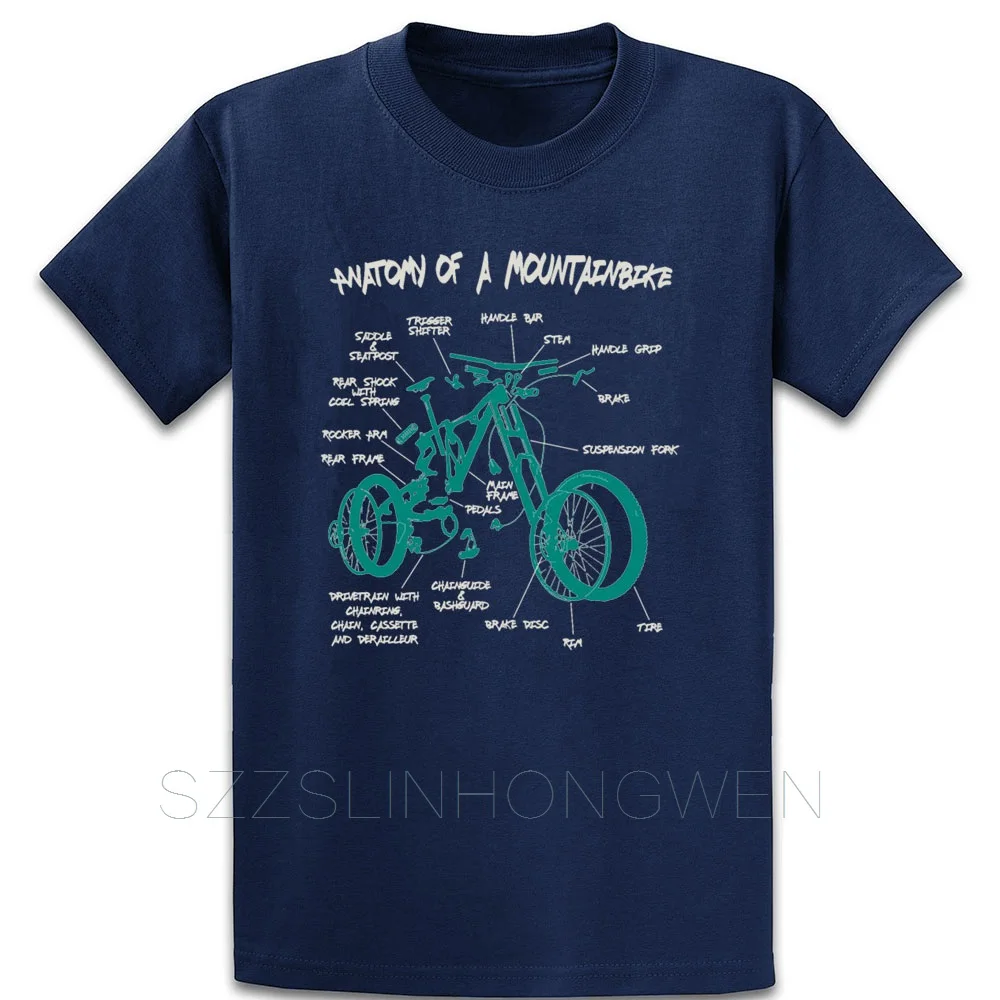 Анатомия горного велосипеда Горные Mtb велосипед футболка с коротким рукавом сумасшедшие стандартные дышащие весенние O образным вырезом Kawaii индивидуальные рубашки