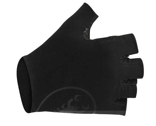 Велосипедные перчатки белые черные полупальцевые велосипедные перчатки с силиконовые накладки велосипед высокого качества перчатки - Цвет: Черный