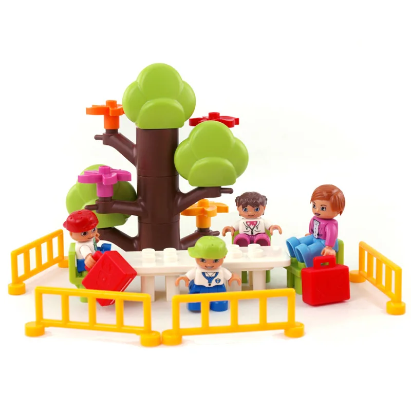 

Hui mei Building Blocks Large Particles Building Blocks Children 2-6-9-Year-Old Educational Assembled Plastic Building Blocks Sp