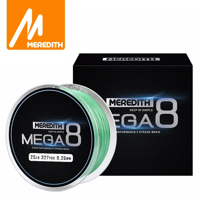 

Meredith Mega8 Fishing Line 300M 8 Strand Weaves PE Braided Fishing Line Rope Multifilament 10LB 15LB 20LB 25LB 30LB 40LB 50LB
