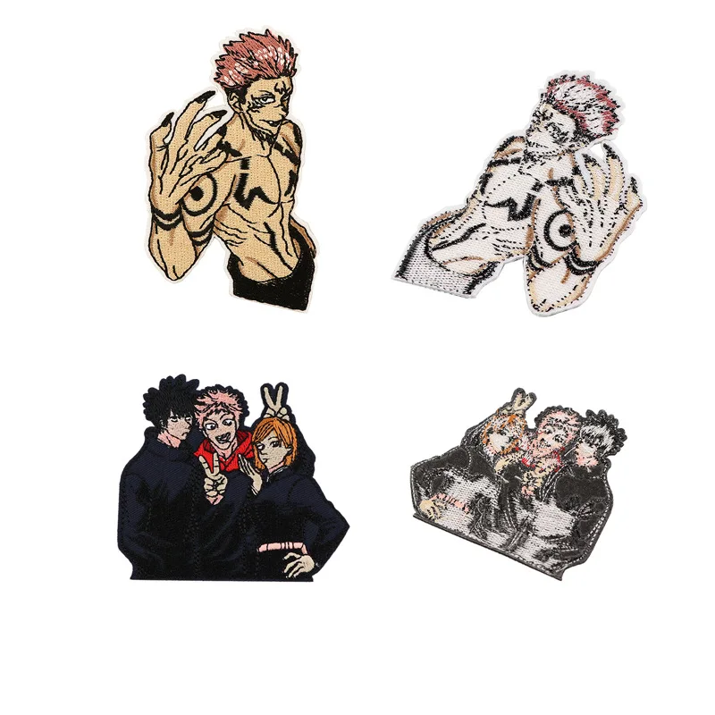 Cartoon Embroidery Anime Patch For Men Iron On Patches For - Temu