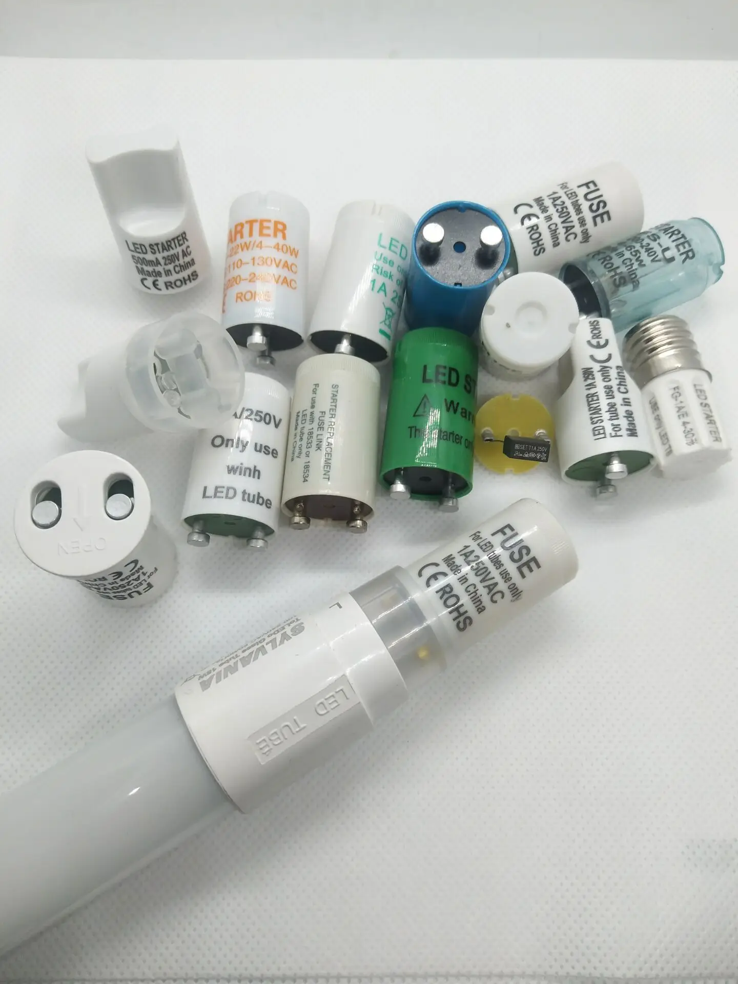 Starter LED light Mosquito Lamp Fuse Starter FG-5P 10pcs/lot 110V-130V For Mosquito Lamps 4-40W CE ROHS