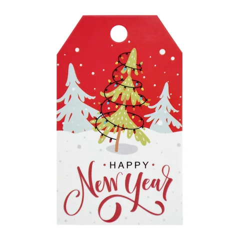 Merry Christmas Paper Cards Gift Tag Label DIY Handmade Crafts Hang Tags Christmas Party Gift Wrapping Supplies Navidad