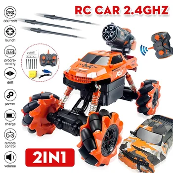 

High Speed 2.4G 4WD Off-road Remote Control Stunt Car 360 Degree Rotation Drift Car 4WD Rock Crawler RC Car Toy for Kids Boy
