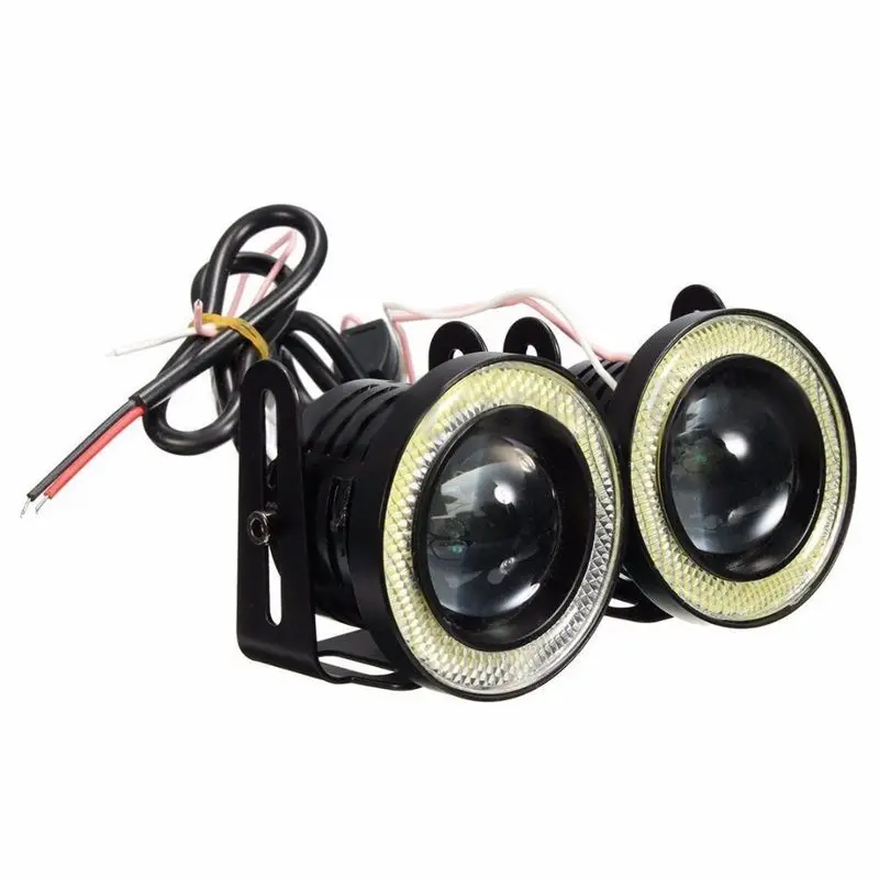 

2.5 Inch 64mm Car SUV White LED COB Halo Angel Eye Rings Fog Light Projector Lamp