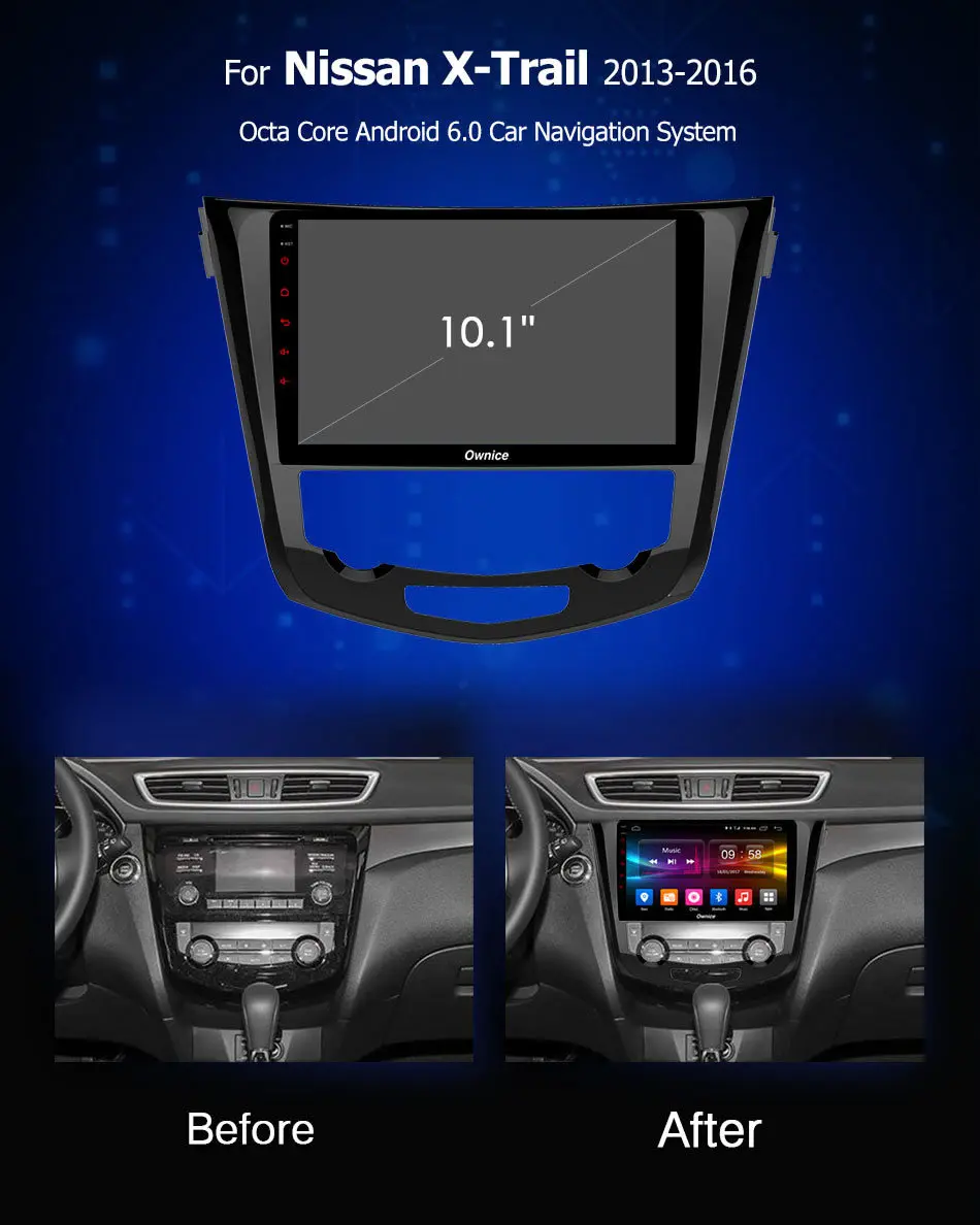 Ownice K1 K2 K3 Android 9,0 Восьмиядерный автомобильный навигационный GPS радиоприемник 2G+ 32G 4G LTE для Nissan X-Trail 2013 dvd-плеер
