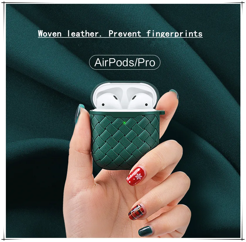 Кожаный чехол для наушников airpods1 2 противоударный AirPods Pro 3 роскошный защитный из