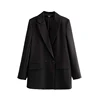 Женский двубортный Блейзер TRAF, винтажный офисный пиджак с отложным воротником и длинным рукавом, верхняя одежда для женщин ► Фото 2/6