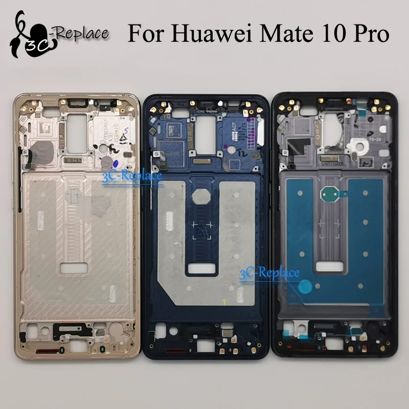 Б/у для Huawei Mate 10 Pro BLA-TL00 BLA-L09 спереди Корпус шасси пластина ЖК-дисплей Дисплей Лицевая панель на переднюю раму
