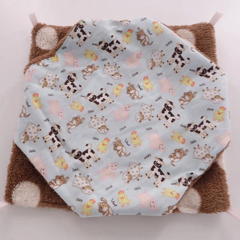Huisdier коврик для крыс, птиц, хомяков Dubbele Laag Gezellige, кровать для отдыха Warme Zachte Opknoping Huis Animal Muizen Pig Fret Papegaai Ee