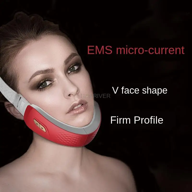

Micro-Current Vibration Face Slimming Instrument Double Chin Removing Face Massager Small V Face Facial Slimming Tool