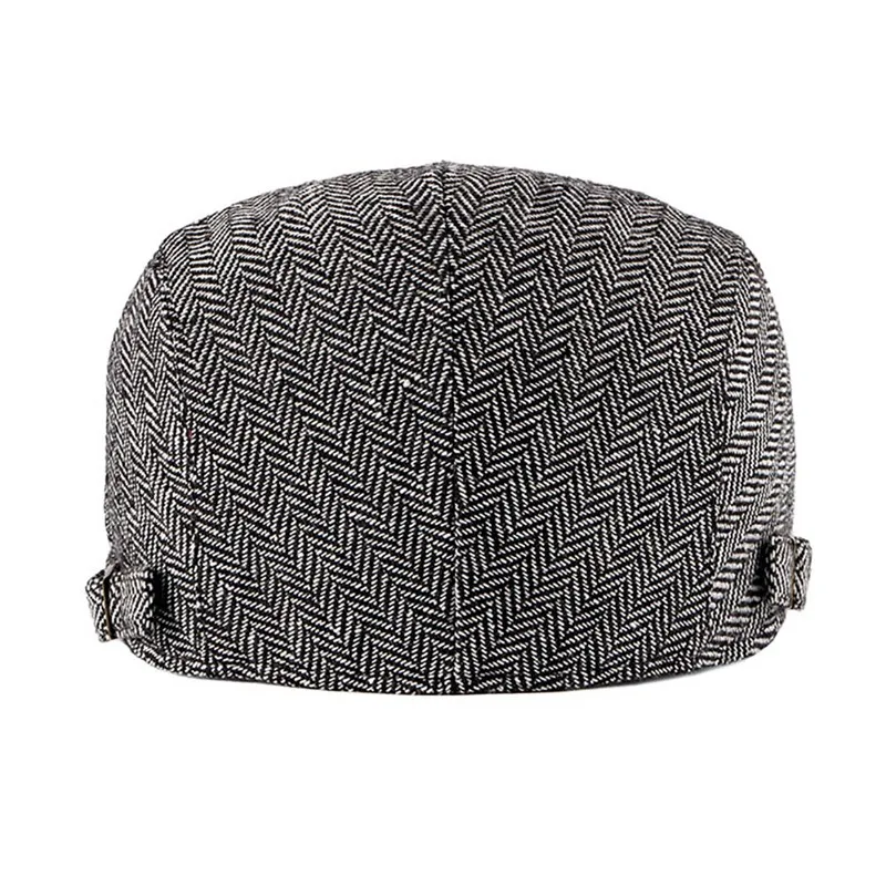 Adjustable Sport Beret Cap Women Men Vintage British Style Sunshade Peaked Hat Outdoor Running Hats