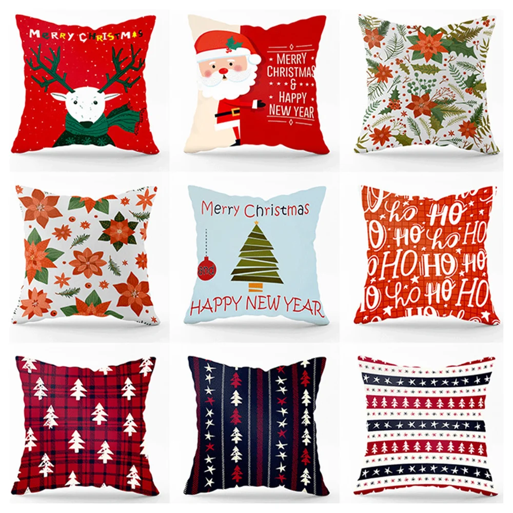Наволочка для подушки на Рождество 45 см рождественские украшения дома
