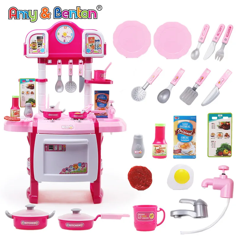  Children GIRL'S And BOY'S Multi-functional Model Kitchen Kitchenware Cooking Play House Intelligenc - 4000267408375