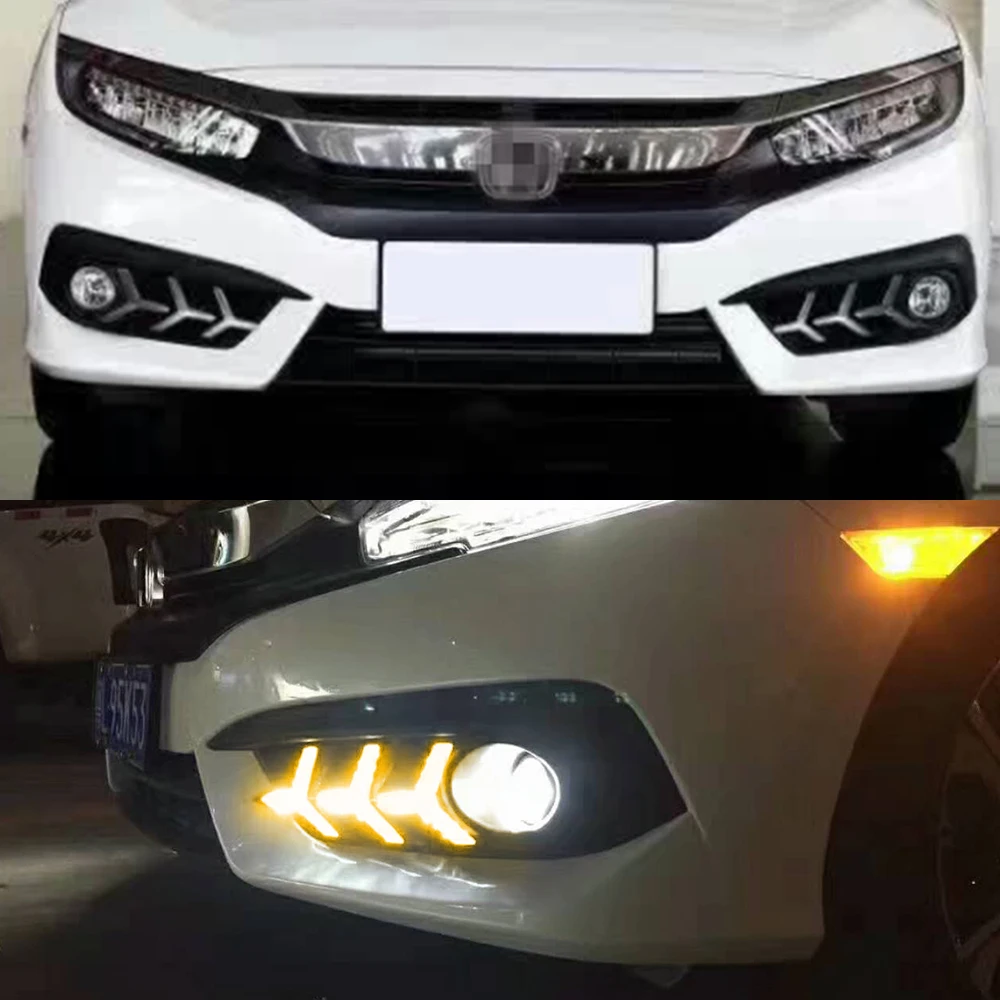 Автомобильная проблесковая 2 шт. Автомобильные светодиодные DRL Противотуманные