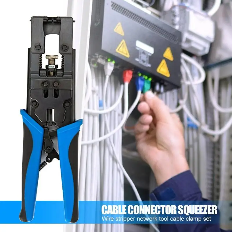 

Cable Wire Stripper Cutter Network Telephone Line Pliers Electrician Hand Tools Applicable to CATV Audio and Video Field