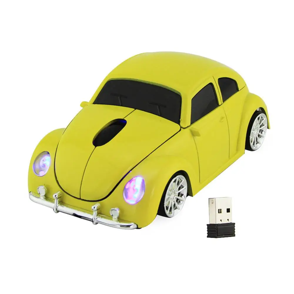 2.4Ghz Mini 1200DPI Wireless Mouse Cute Car Shape with Receiver Wireless Optical Mouse USB Scroll Mice for Tablet Laptop Compute computer mouse gaming Mice