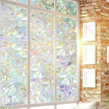 

Newly 3D Window Glass Film Sticker Stained Decorative Static Clings Self-Adhesive Sticker Decal for Privacy VA88