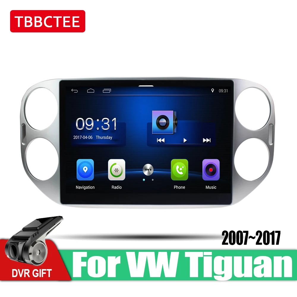 

TBBCTEE Android Car 2 din multimedia GPS Navigation For Volkswagen VW Tiguan 2007~2017 vedio stereo Radio audio wifi video map