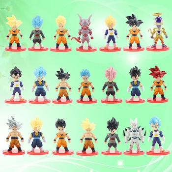 

New Generation 1, 2, 21Style Dragon Ball Fighting Models Keychains Monkey King Begita Fleischa Model Handcrafted Doll Keyring