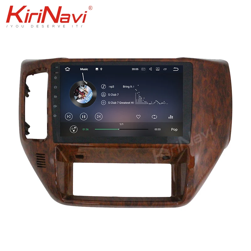 Discount Kirinavi Android 9.0 4+64GB 8 core 9" autoradio car multimedia for Nissan Patrol Safari / Supper Safari dvd automotivo head unit 1