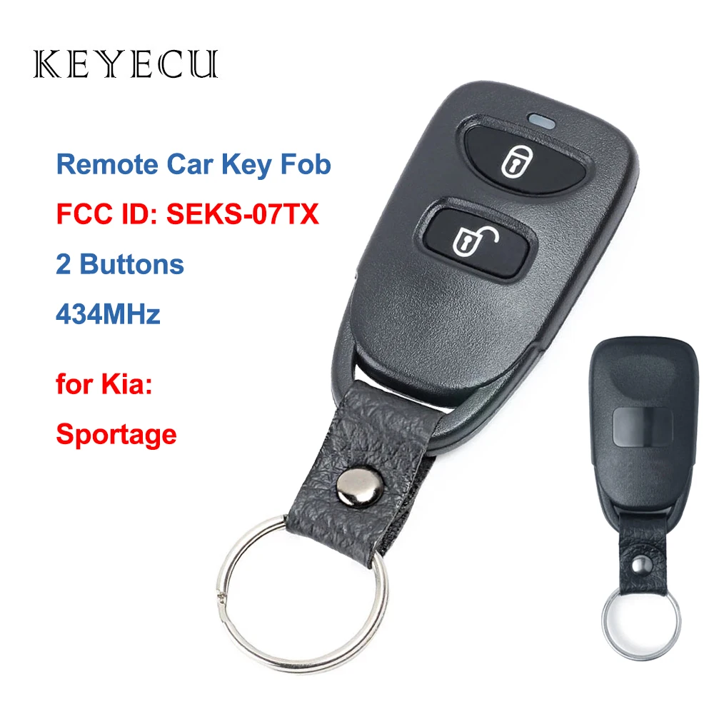 Keyecu безключевая Флэшка 2 кнопки 434 МГц для Kia Sportage 2005 2006 2007 FCC ID: флэш | Автомобили и