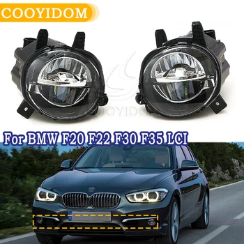 

COOYIDOM Car Front LED Fog Light Fog Lamp Driving Lamp For BMW F20 F22 F30 F35 LCI With LED Bulds 63177315559 63177315560