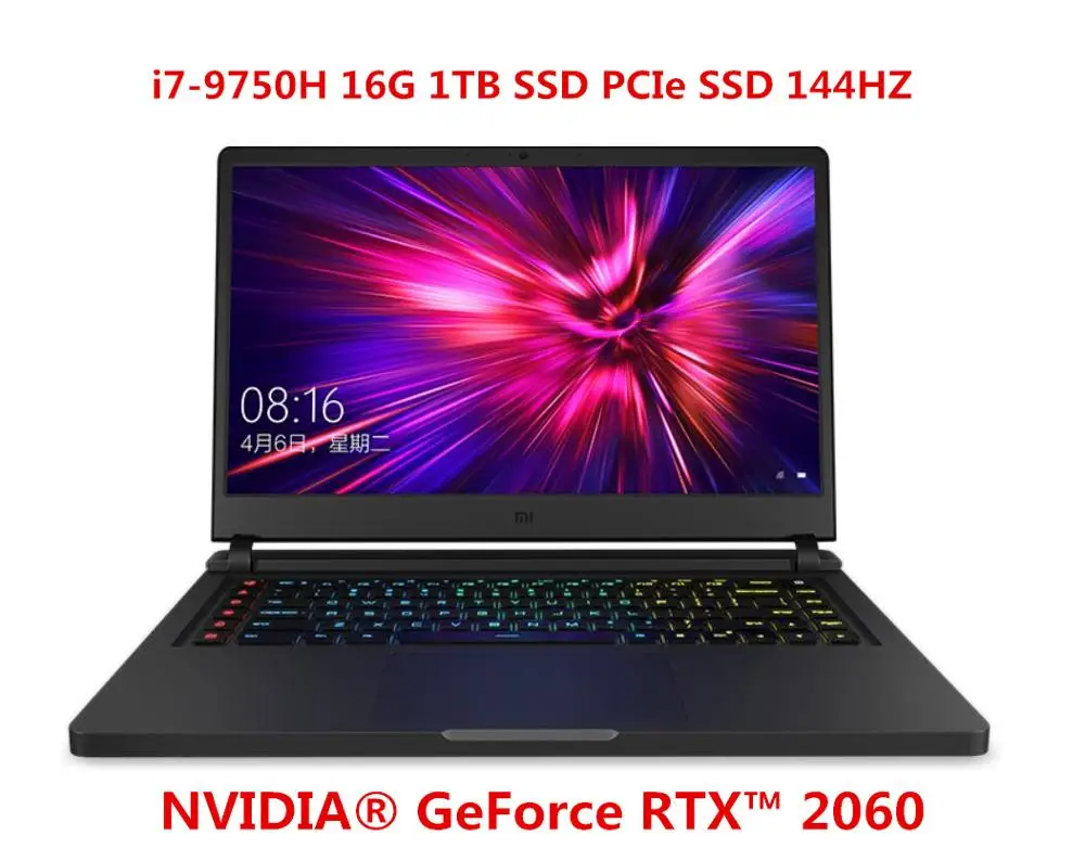 Xiaomi Mi игровой ноутбук 15,6 дюймов обновления i5 8G/i7 16G DDR4 1 ТБ SSD GTX1660Ti/RTX2060 NVIDIA 6 ГБ DDR6 144 Гц компьютер - Цвет: i7 16G 1TB RTX2060