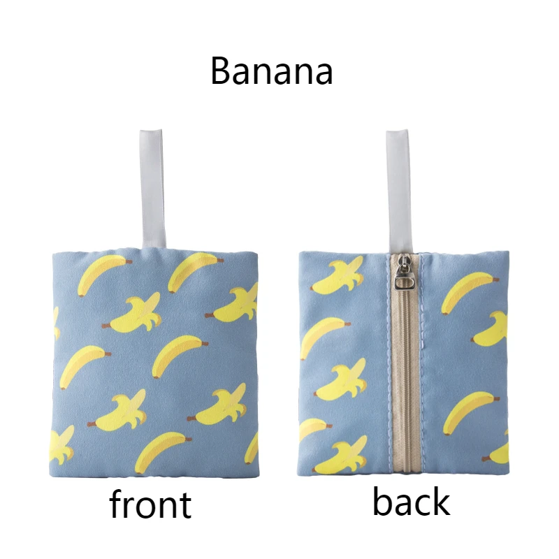 Banana Брелок для ключей для женщин, костюмы для женщин милые, в Корейском стиле, с фруктовым рисунком женские натуральная кожа женские кошельки для монет и прикольной сумочкой для монет держатель для карт - Цвет: Banana
