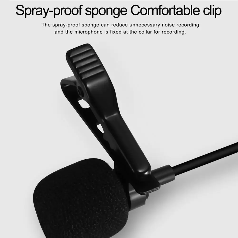 Hands Free клип на лацкане микрофон небольшой проводной всенаправленный микрофон для камеры смартфон ноутбук интервью встречи Live Broadcas
