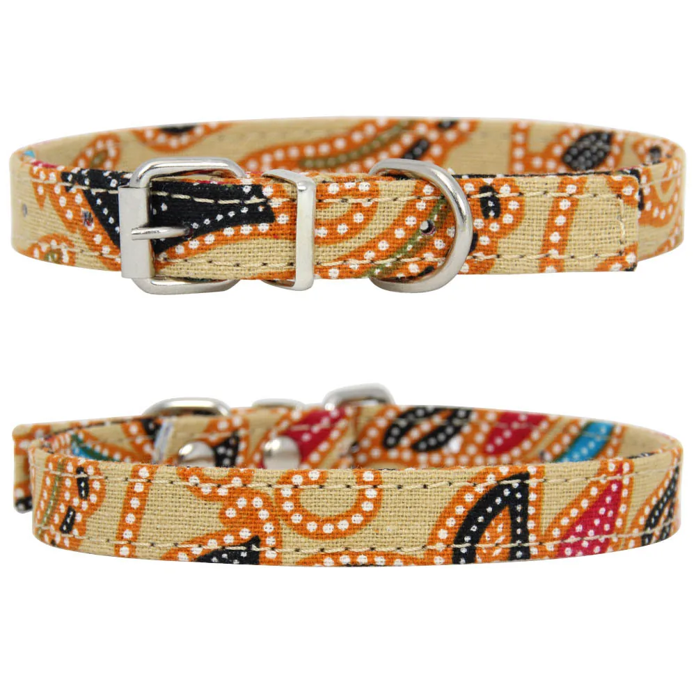 Pet Bohemian Style Dog Cat Collar Leather Adjustable Dogs Cats Collars Control Handle Training Pet Puppy Kitten Supplies Product