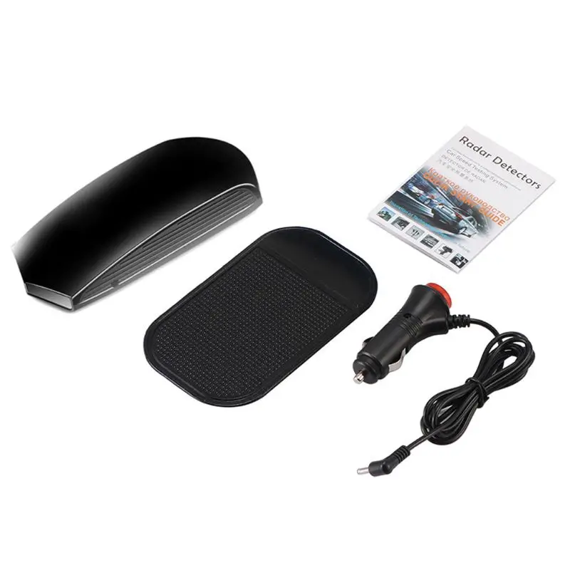 

Car Radar Detector English Russian Auto 360 Degree Vehicle V3 Speed Voice Alert 87HE