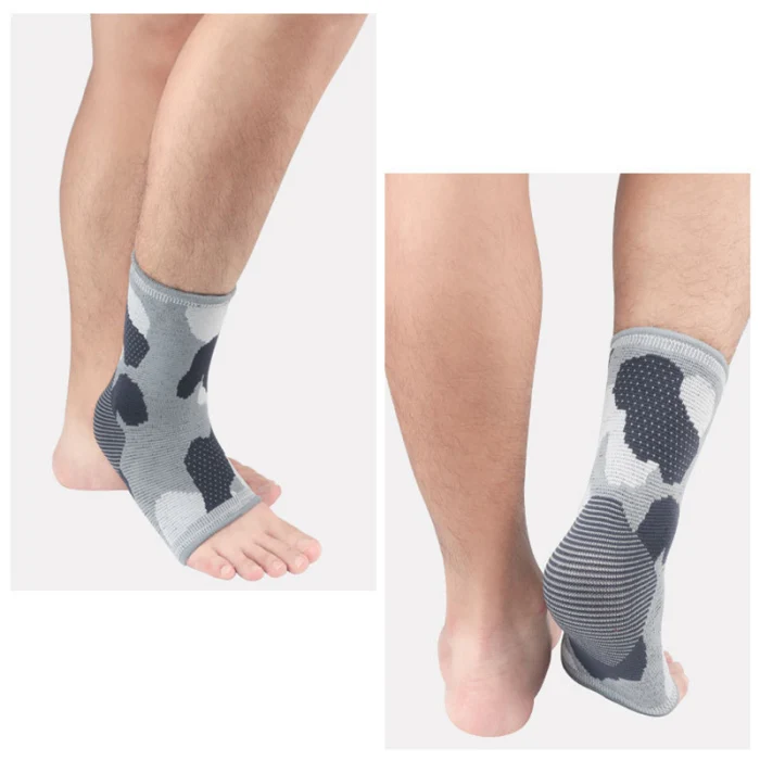 Sport Ankle Support Camouflage Knit Elastic Ankle Brace Guard for Gym Foot Protection BB55