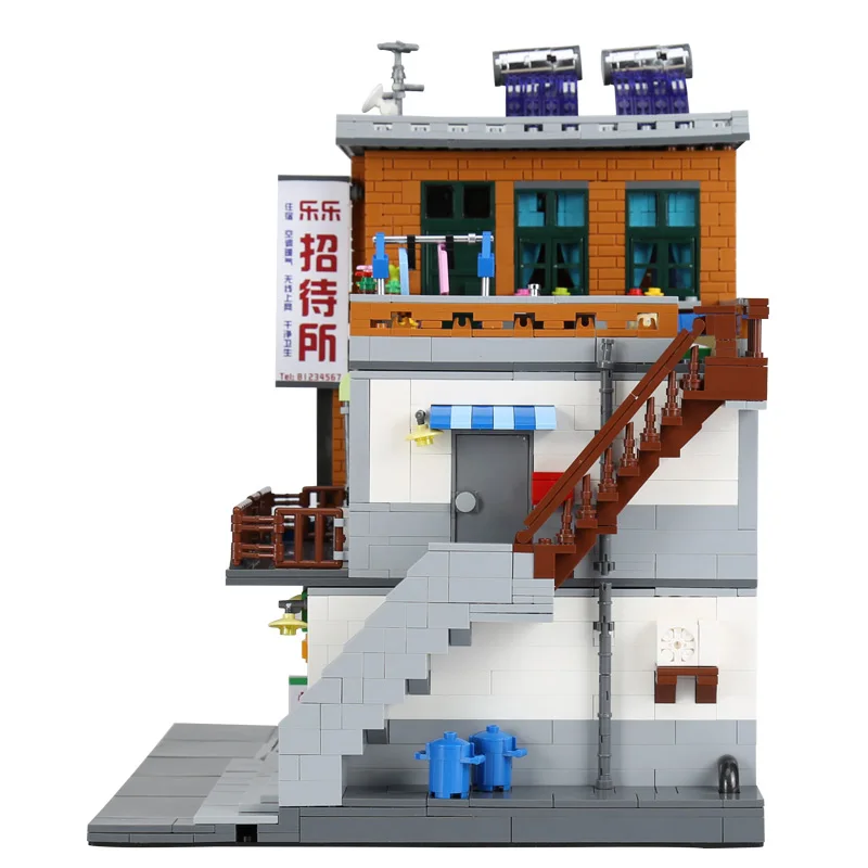 DHL 01013, китайские строительные игрушки MOC, городской набор для строительства деревни, строительные блоки, кирпичи, Развивающие детские игрушки, модель, новые подарки