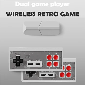 

Mini HDMI 4K TV Game Retro Console Game Stick 2PCS Wireless Gamepad Controllers Joystick Built-in Classic Games Plug and Play