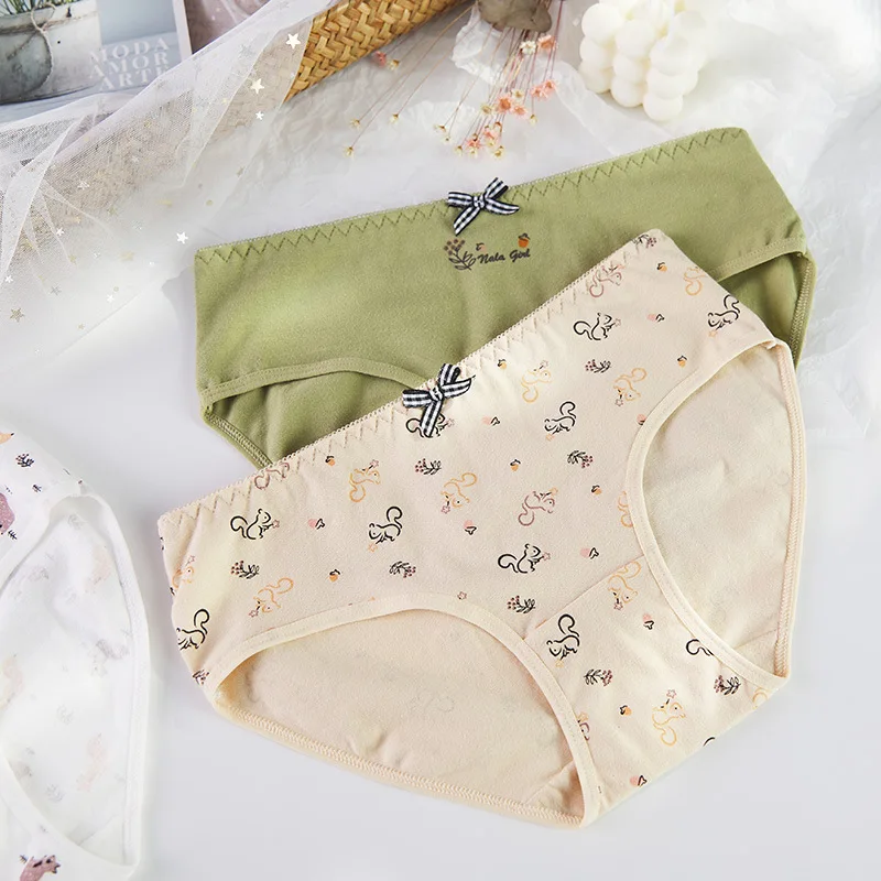 Womens Cute Cartoon Cotton Underwear, 3D Printed Animal Print Panties, Sexy  Cotton Briefs From Xxwfactory, $4.25