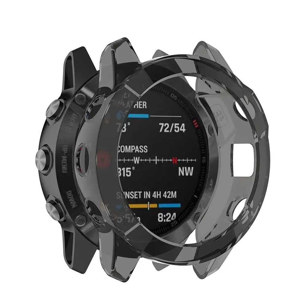 Ультратонкий Мягкий ТПУ защитный чехол для Garmin Fenix 6 Fenix6 защитный чехол умных часов Силиконовый чехол s