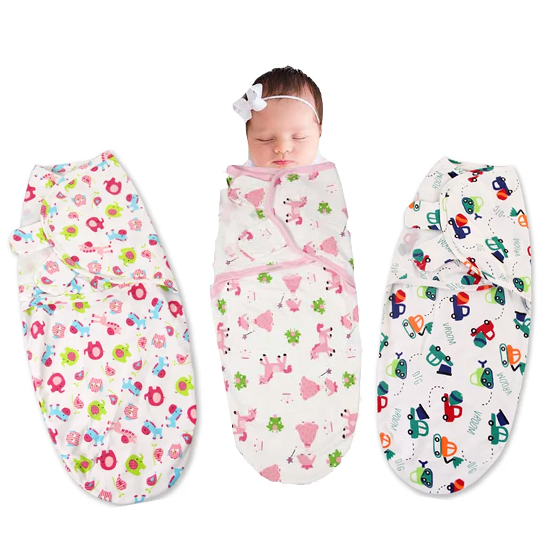 

0-3 Months 100% Cotton Baby Swaddle Wrap Blanket Newborn Infants Baby Envelop Sleep Bag Sleepsack Mantas Para Bebe