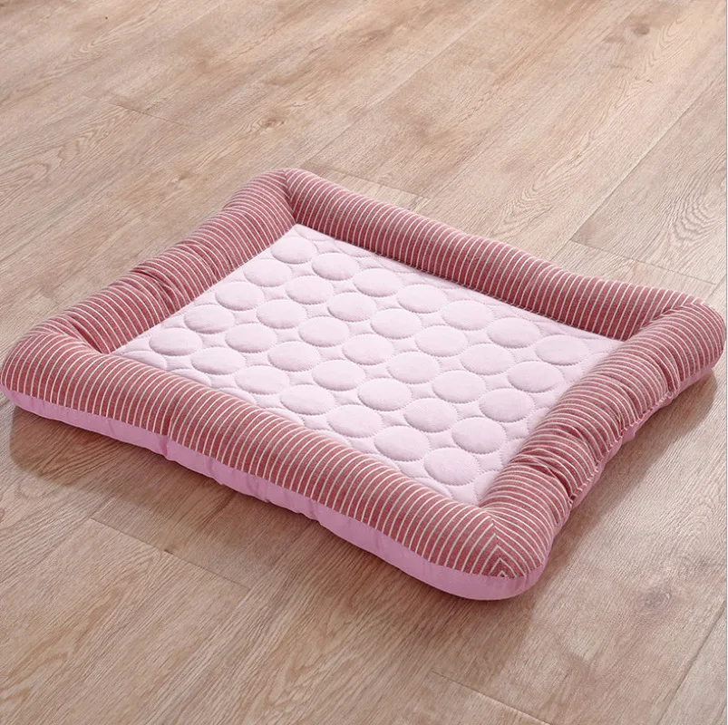 Summer Cooling Pet Dog Mat Ice Pad Sleeping Mats For Dogs Cats Kennel Top Quality Cool Cold Silk Bed | Дом и сад