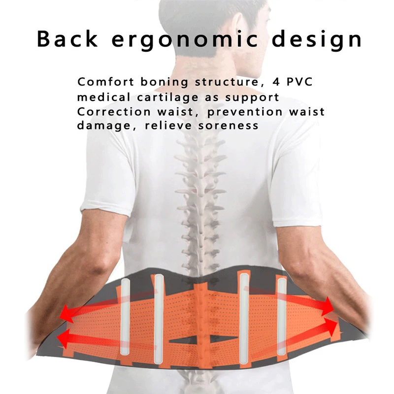Для женщин и мужчин Опора поясничной скобки медицинский позвоночник Васит поддерживающий бандаж для облегчения боли в нижней части спины дышащий поясничный корсет
