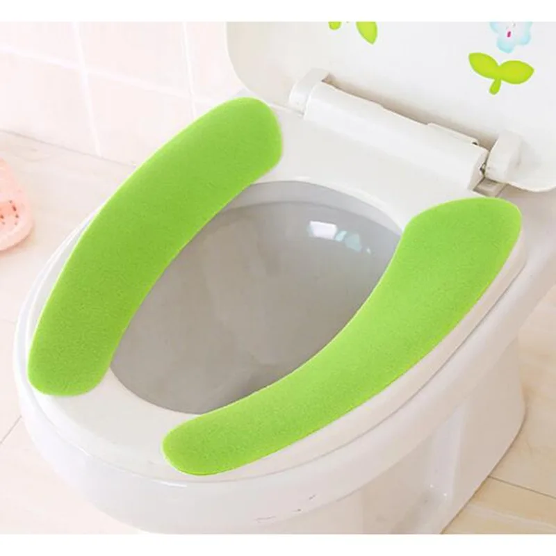 Toilet Seat Cover Toilet Mat Toilet Seat Cushion Useful Toilet Mat Seat Cover Pad Washroom Warm Washable Health Sticky Household Reuseable Soft Toilet Seat Lid Cover Pad Cushion